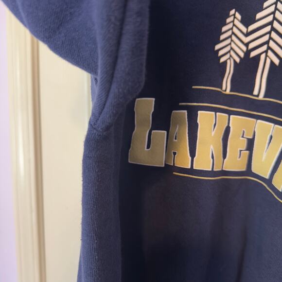 Vintage Jerzees Super Sweats 80s 90s Lakeview Crewneck Sweatshirt Size L USA - Picture 6 of 7